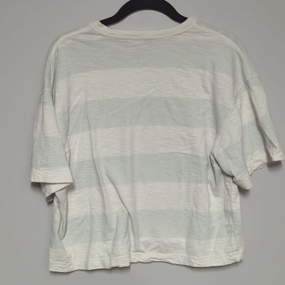 Universal Thread Striped Cropped Short Sleeve Shirt - Picture 4 of 6